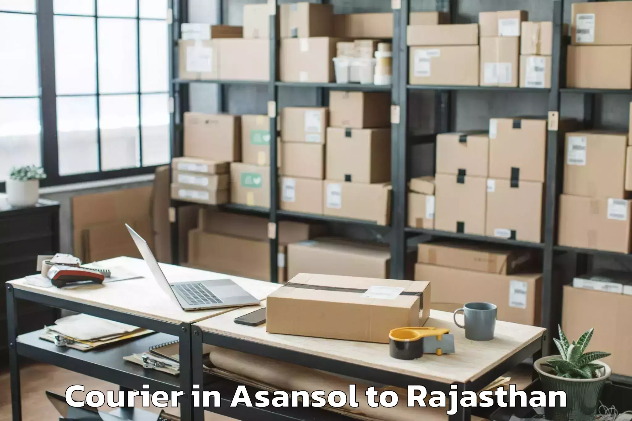 Get Asansol to Chittorgarh Courier